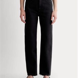 Everlane Organic Cotton High-Rise Jeans in Coal